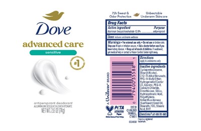 Artwork (Dove Advanced Care Sensitive Antiperspirant Deodorant   Artwork)